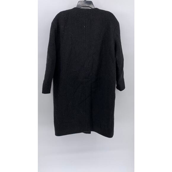 & OTHER STORIES Women’s Black Wool-Blend Asymmetrical Coat SZ 6 - Picture 2 of 11